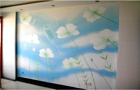 攸县画墙绘怎么画好白云的蓬松感？