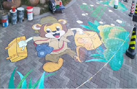 攸县夏季画地面彩绘会遇到的问题