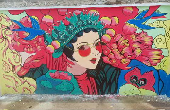 攸县墙体彩绘-网红墙