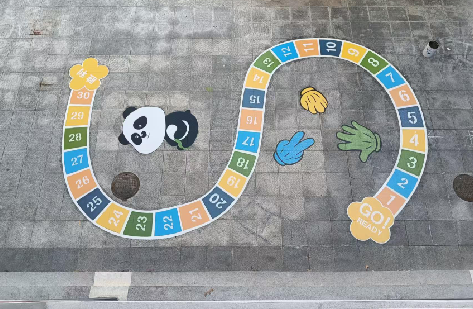 攸县地面游戏彩绘