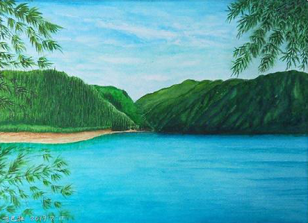 攸县在墙绘中,如何绘画绿水青山?