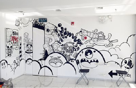 攸县手绘墙并非传统涂鸦。